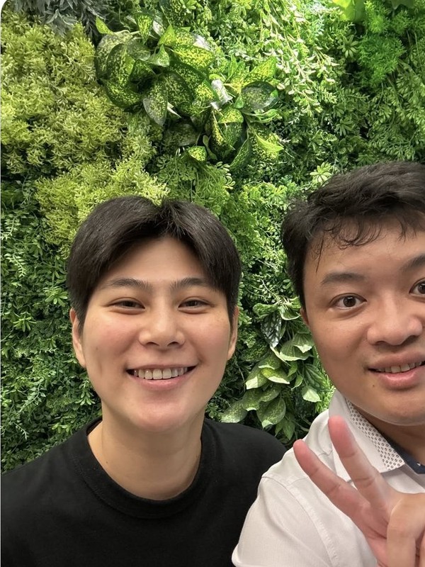 患者與王醫師矯正合照