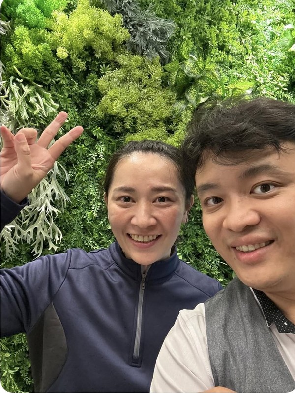 患者與王醫師矯正合照