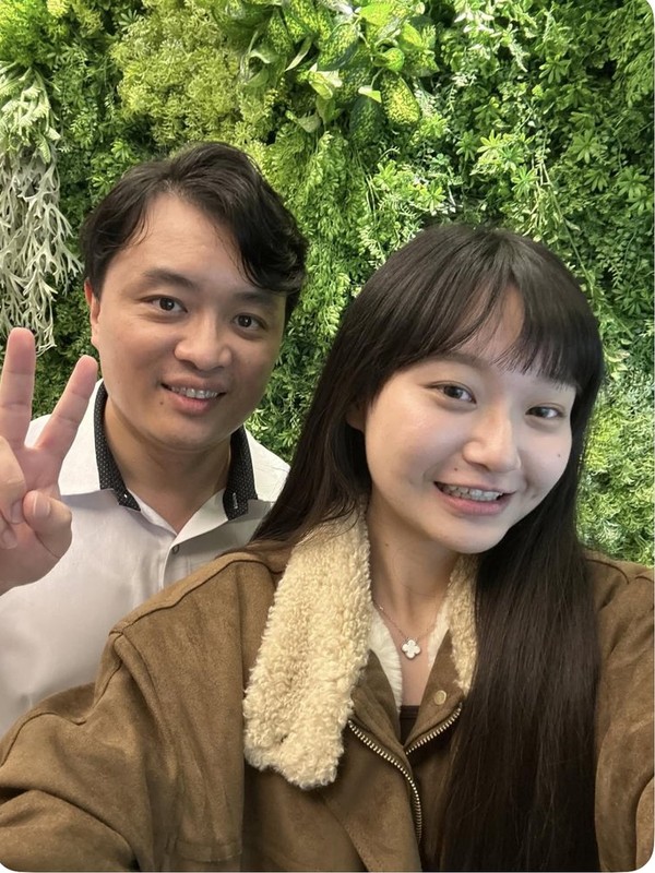 患者與王醫師矯正合照